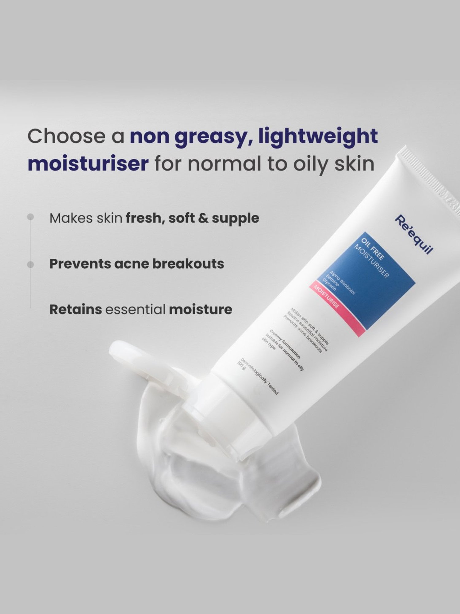 Re'equil Oil Free Moisturiser - 100 gm