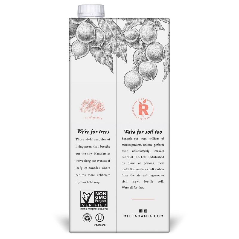 Milkdamia Unsweetened Vanilla Milk - 32 fl oz