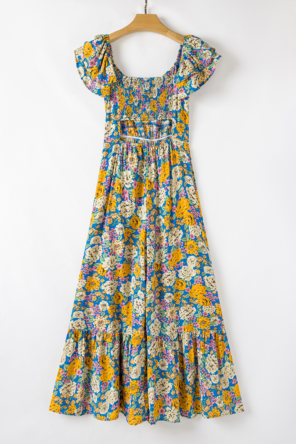 Gray Textured Wide Leg Overall with Pockets