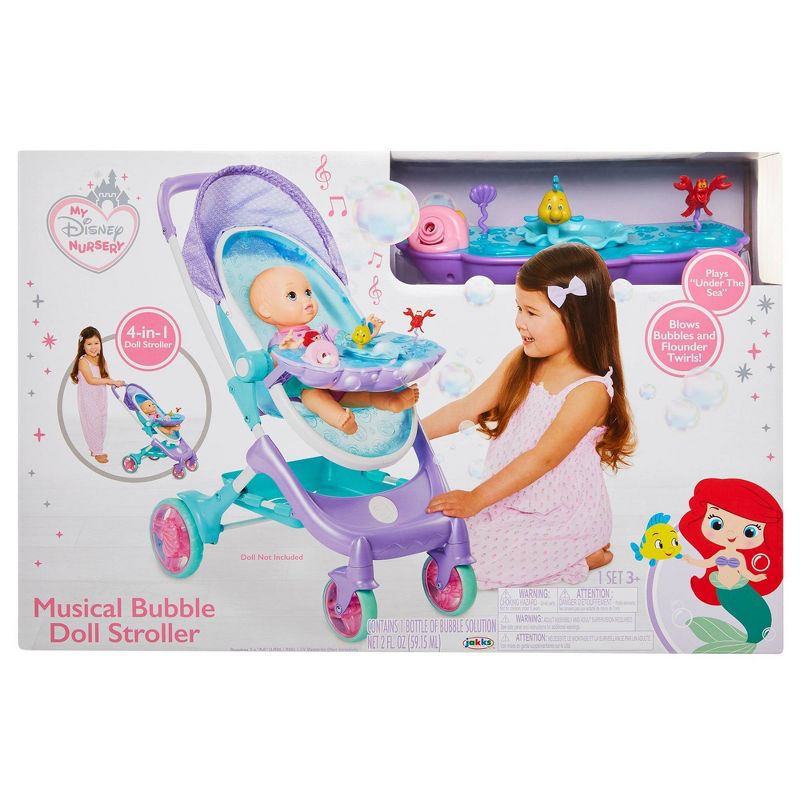 My Disney Nursery Musical Bubble Doll Stroller - The Little Mermaid