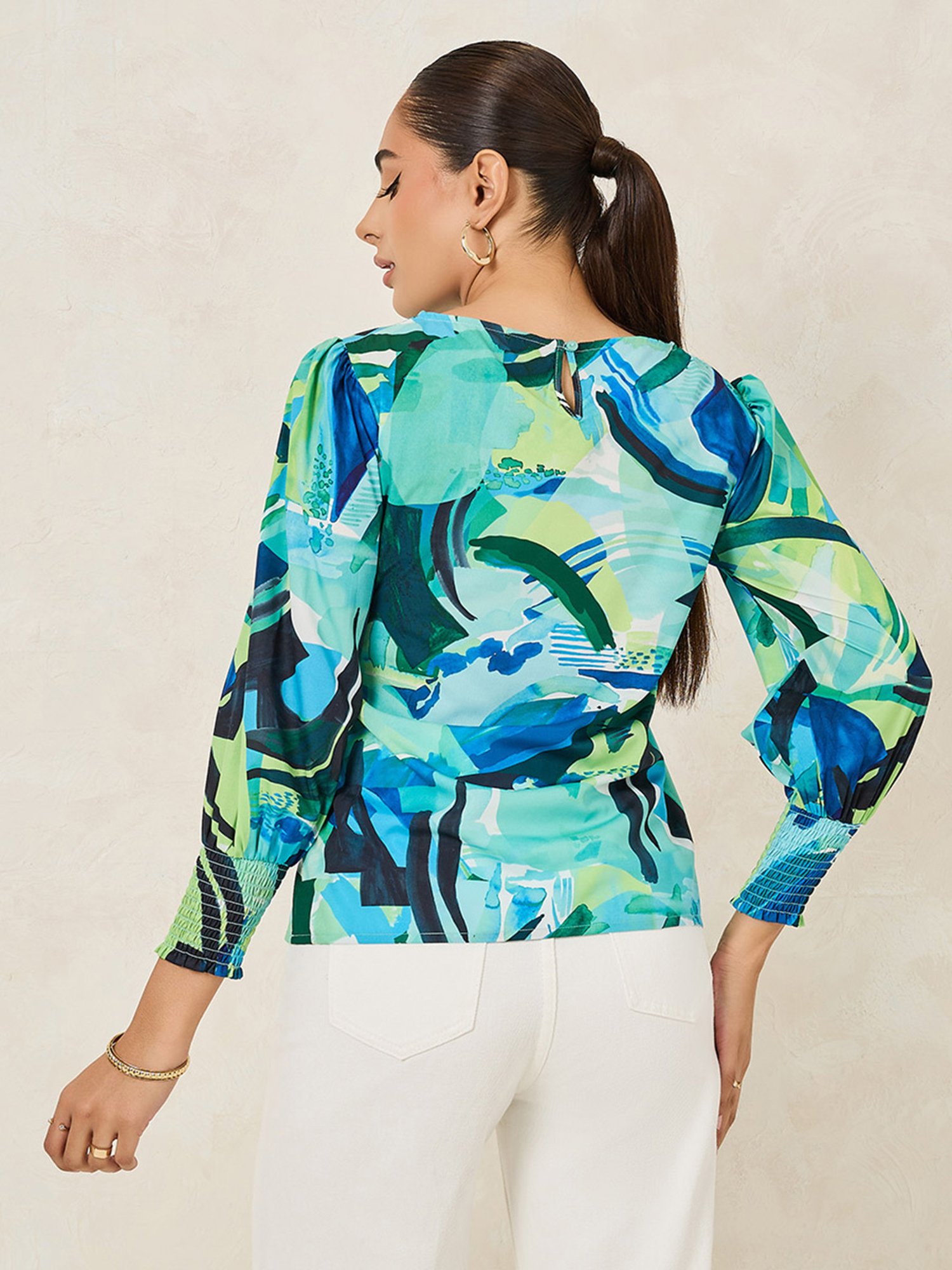 Styli Multicolor Printed Top