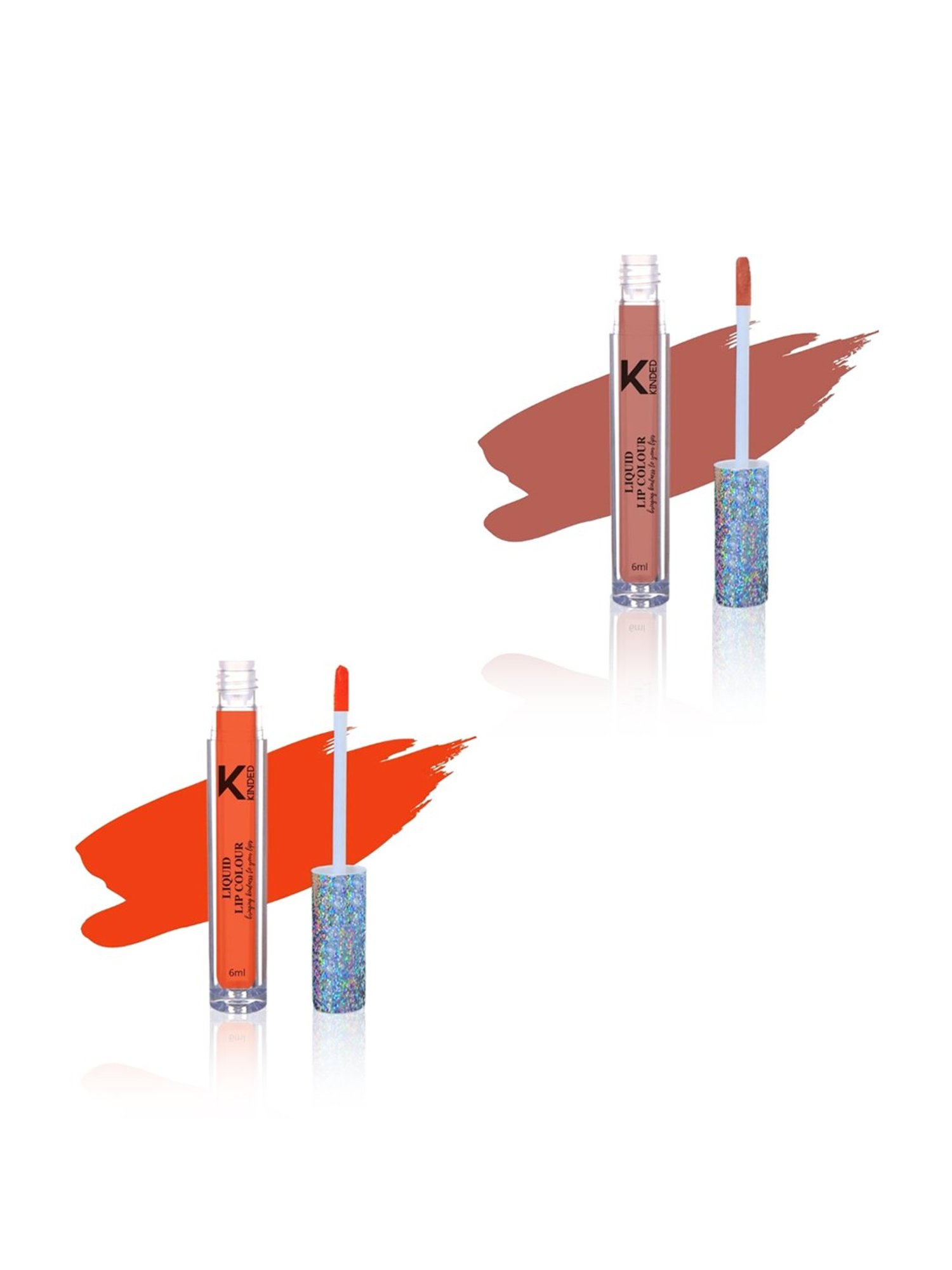 KINDED Liquid Lip Colour 05 Rust Crust & 08 Sangria Orange Combo