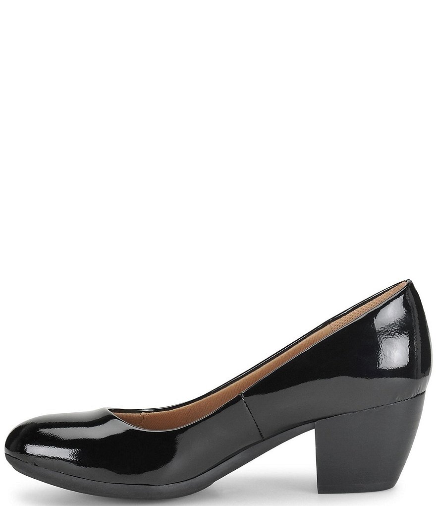 Comfortiva Amora Patent Leather Block Heel Pumps