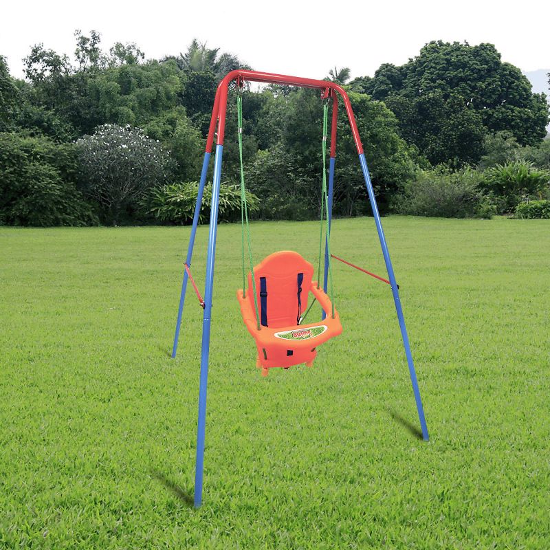 Costway Kids Toddler Children Swing Seat Chair Outdoor For Backyard Playground w/Rope