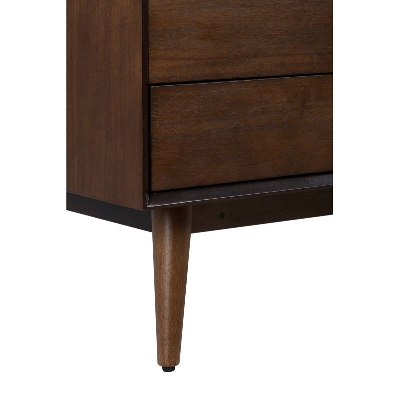 Brookline 3 Drawer TV Stand Walnut - Adore Decor