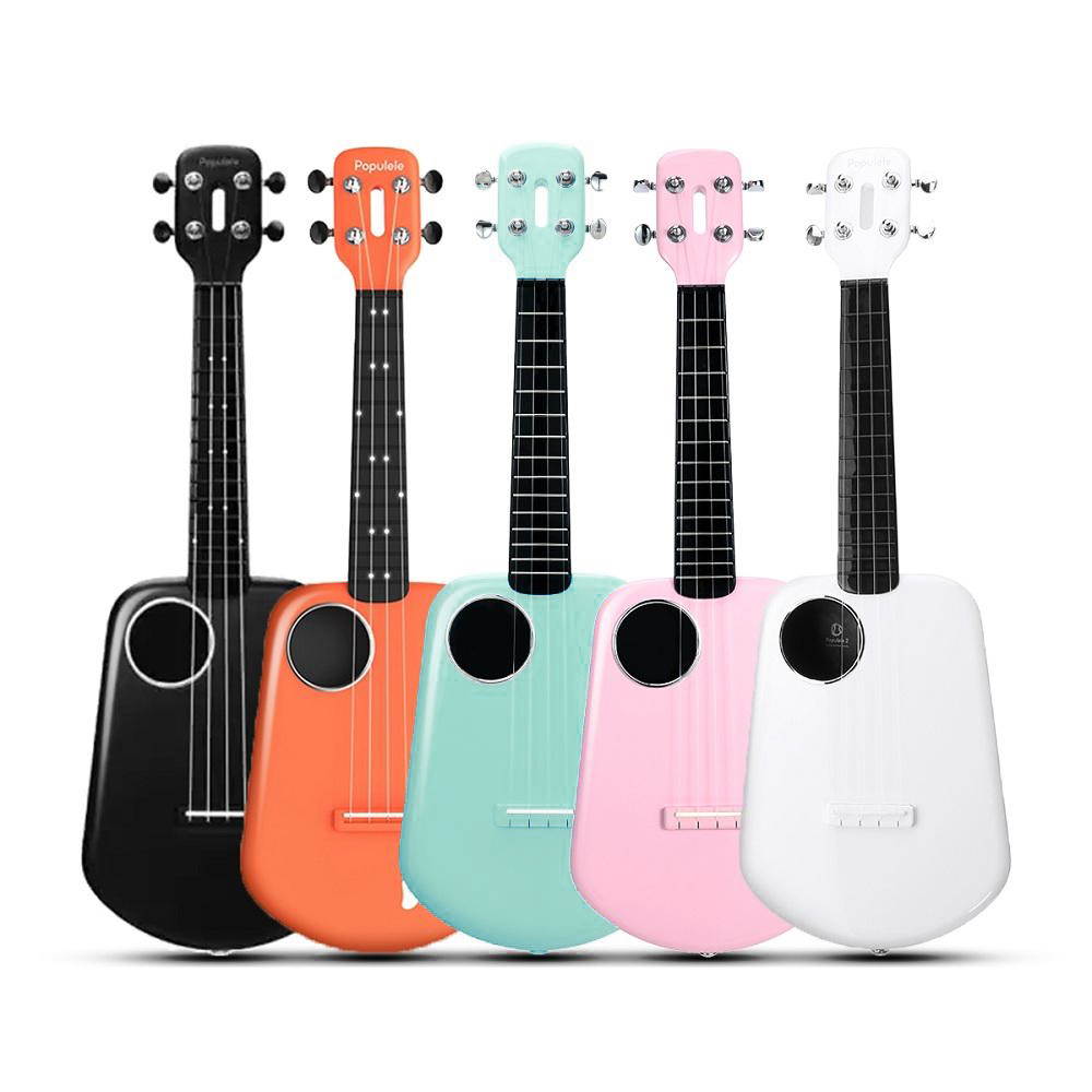 Xiaomi Populele 2 23 Inch Carbon Fiber USB Smart Ukulele APP Control Bluetooth 4.0 With Led Lamp Beads