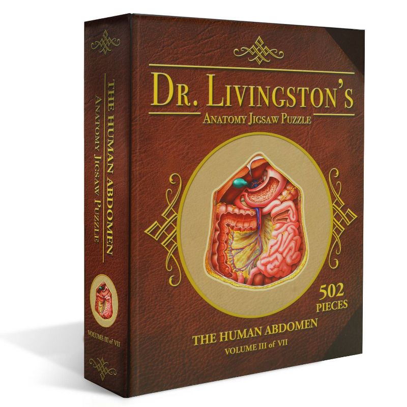 Genius Games Dr. Livingston's Human Anatomy: The Human Abdomen Jigsaw Puzzle - 500pc