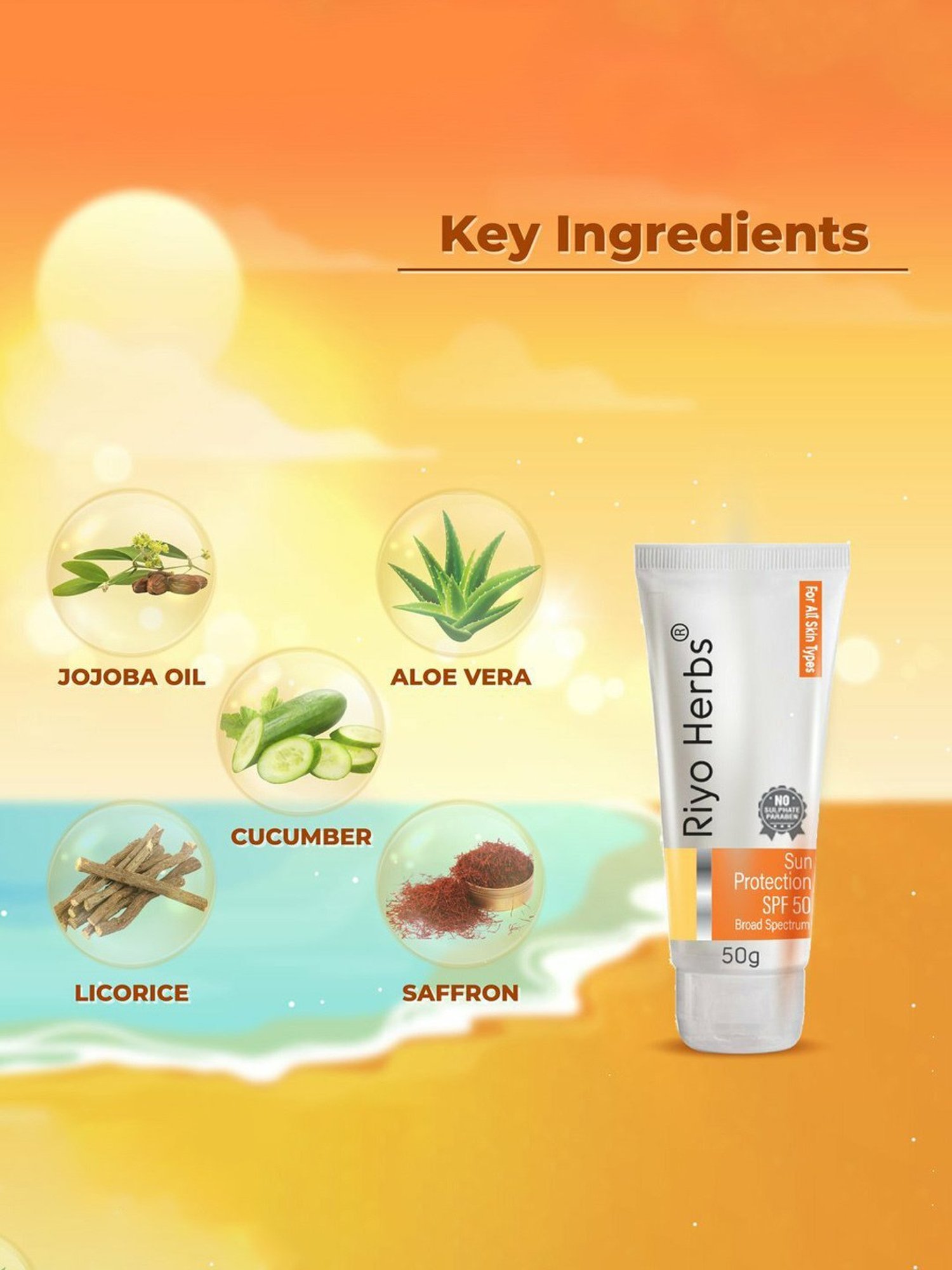 Riyo Herbs Sunscreen - 50 gm