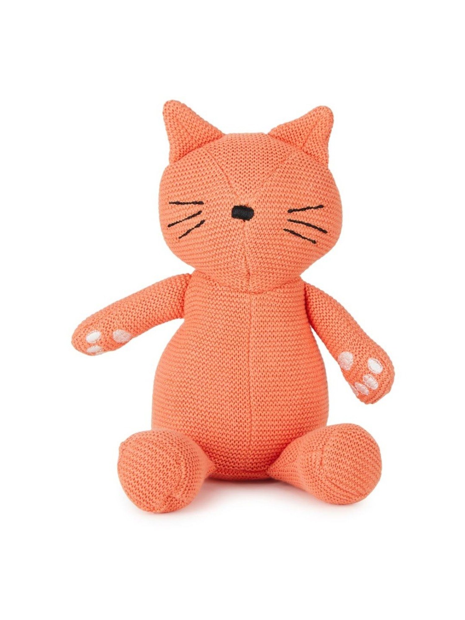 Fabindia Fabkids Toys Orange Cotton Cat Toy