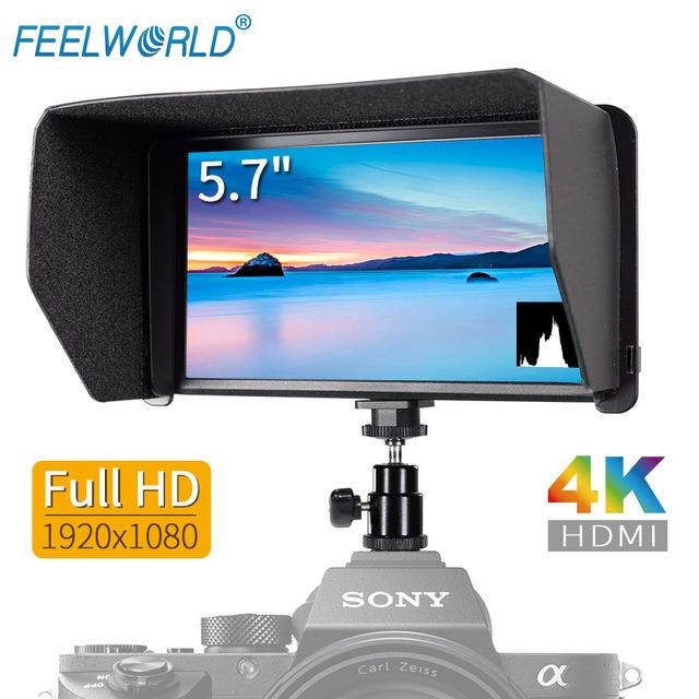 F570 5.7" 4K Mini camera Monitor+HDMI Input Output IPS Full HD 1920x1080 LCD monitoring for DJI ZHIYUN Gimbal Stabilizer