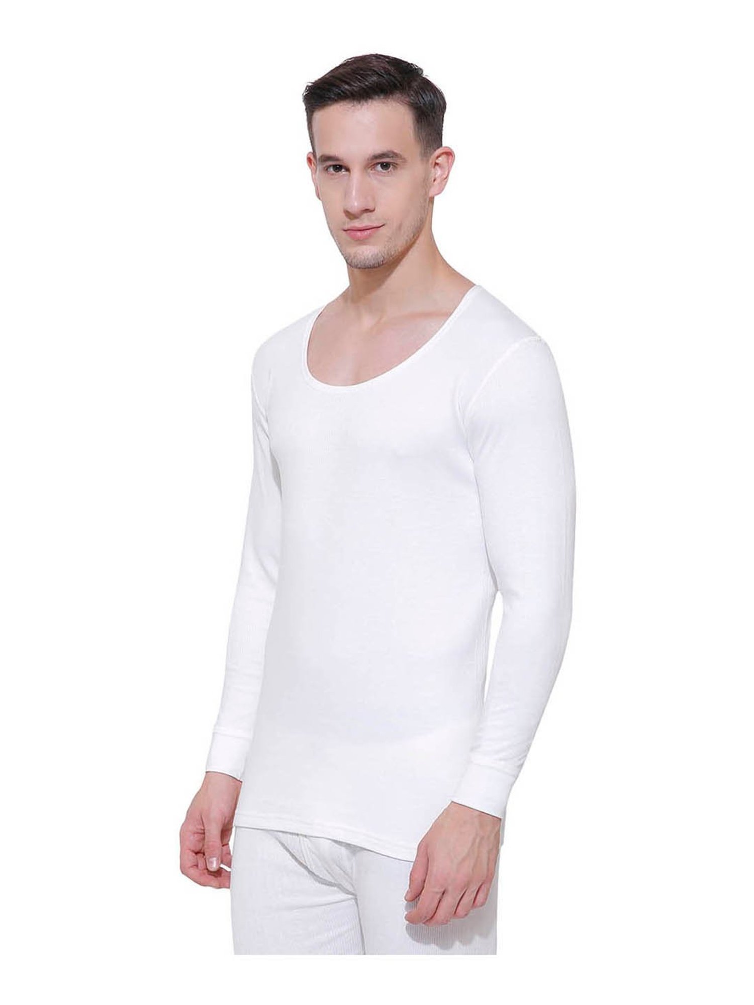 Bodycare Insider Off White Regular Fit Thermal Top