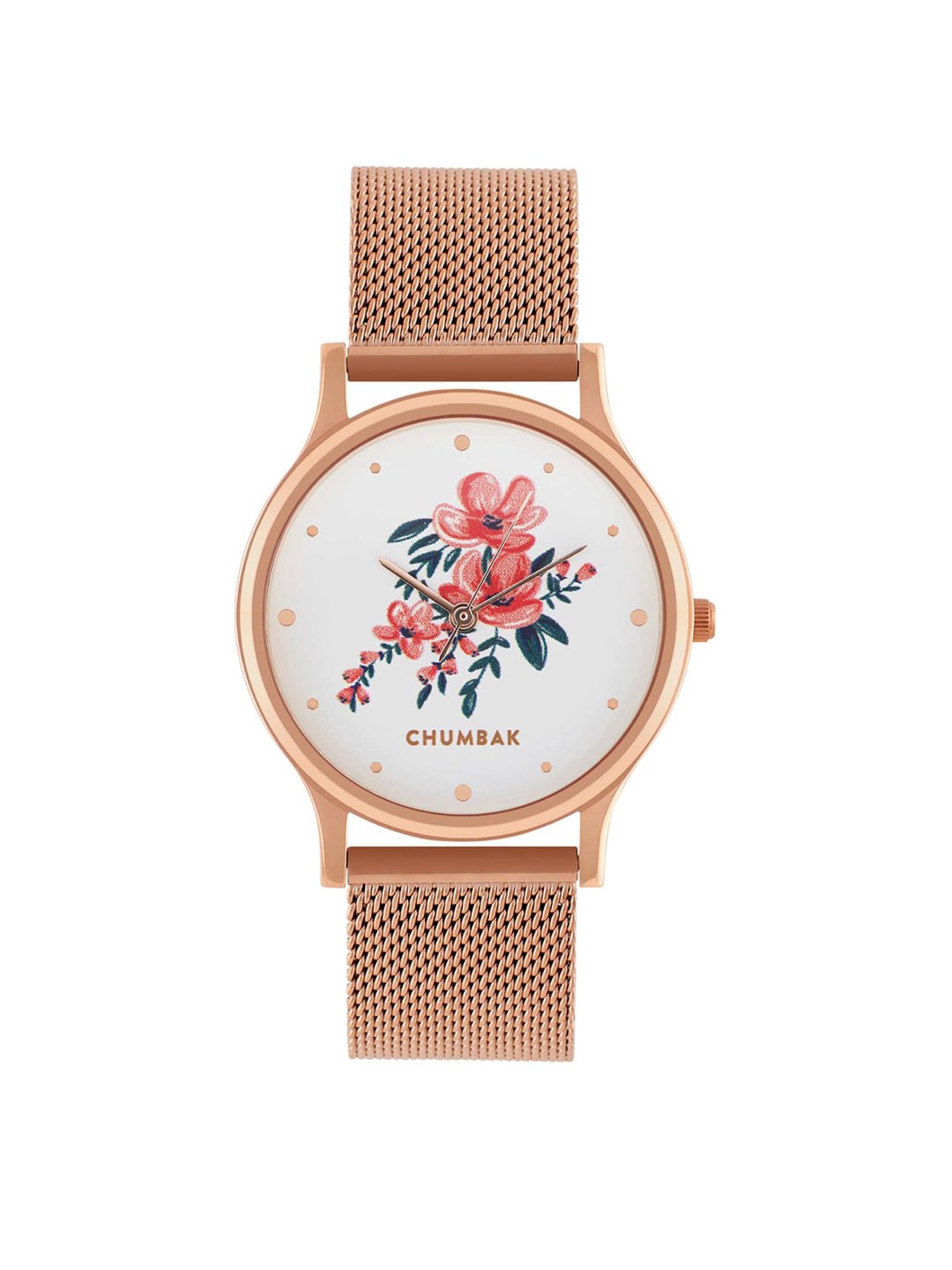 Chumbak 8907605117282 Jungle Flowers Analog Watch for Women
