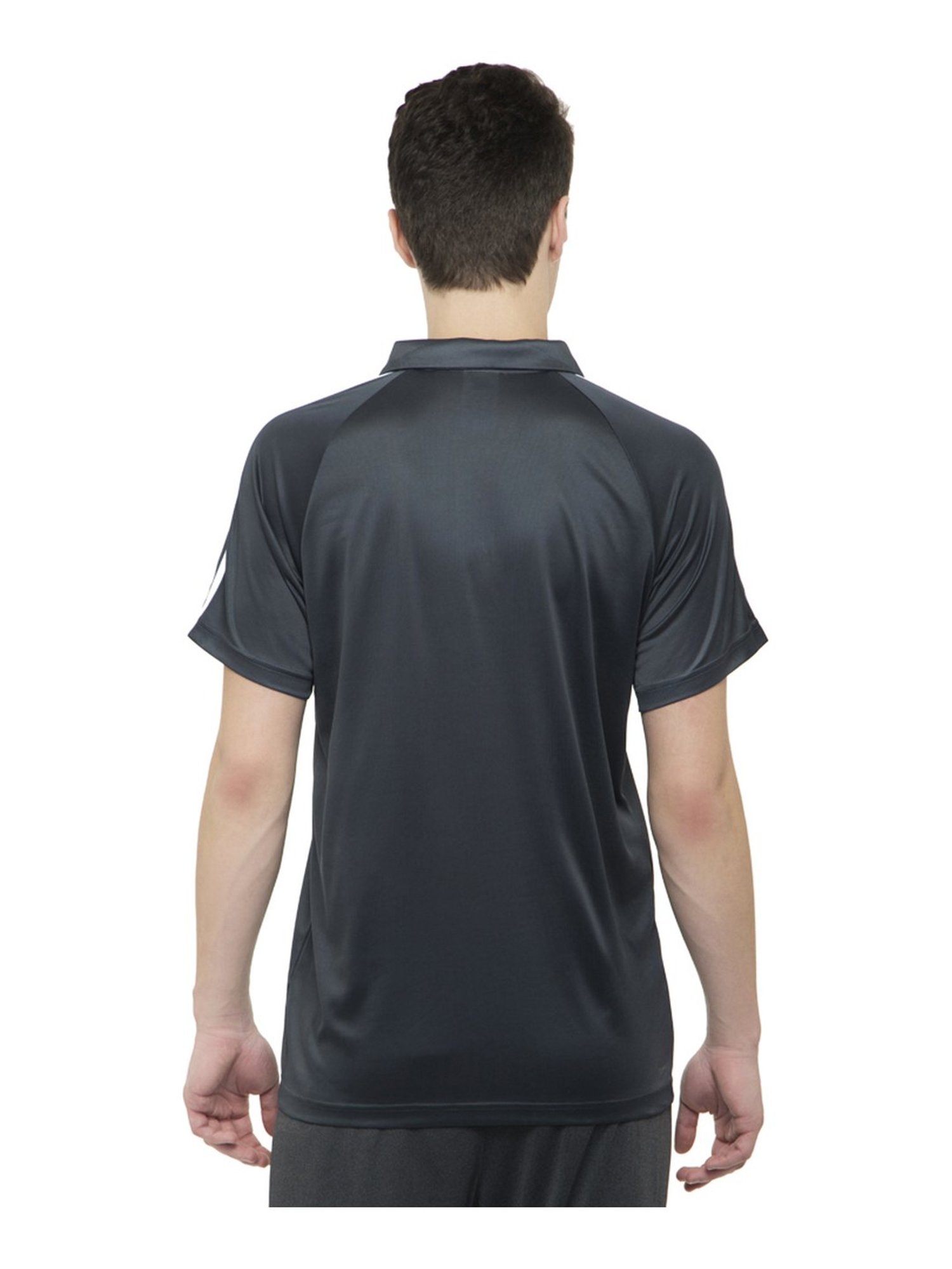 Adidas Dark Grey Regular Fit Polo T-Shirt