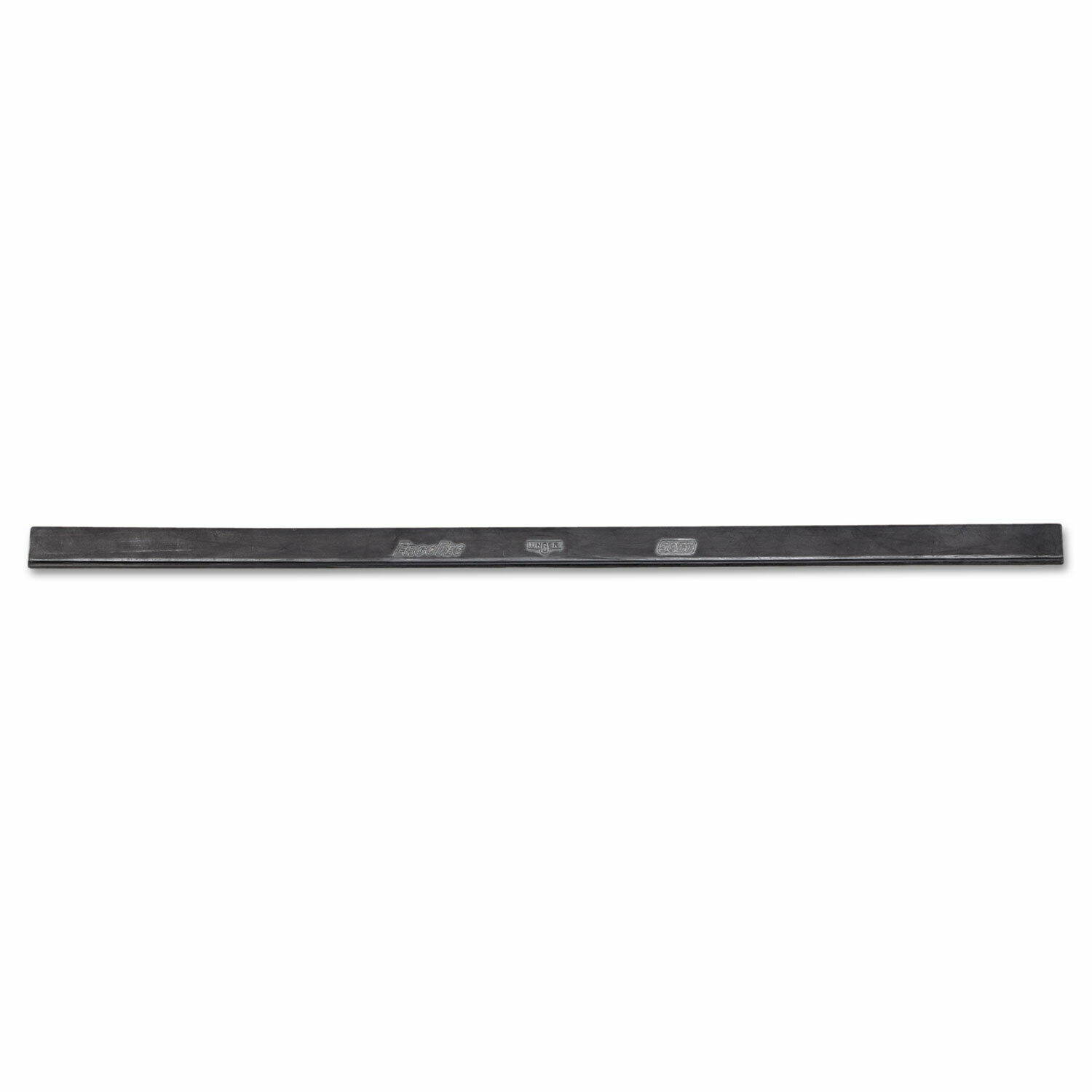Unger ErgoTec Replacement Squeegee Blades 18" Wide Black Rubber Soft 12/Pack