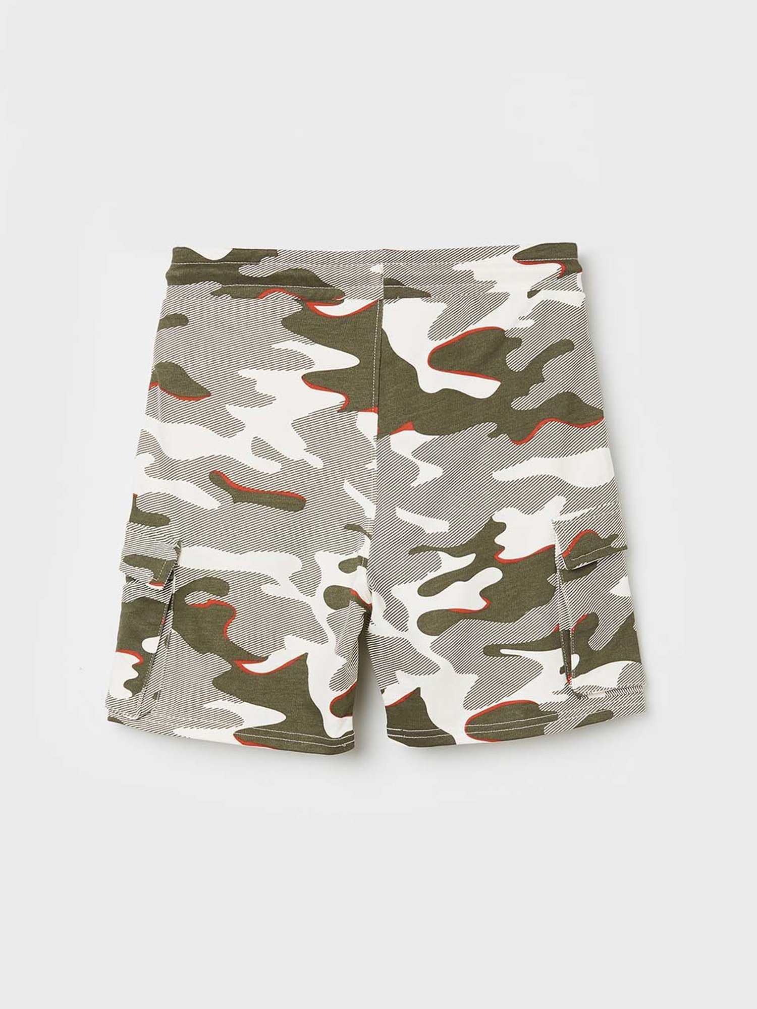 Fame Forever by Lifestyle Kids Green & Grey Cotton Printed Shorts