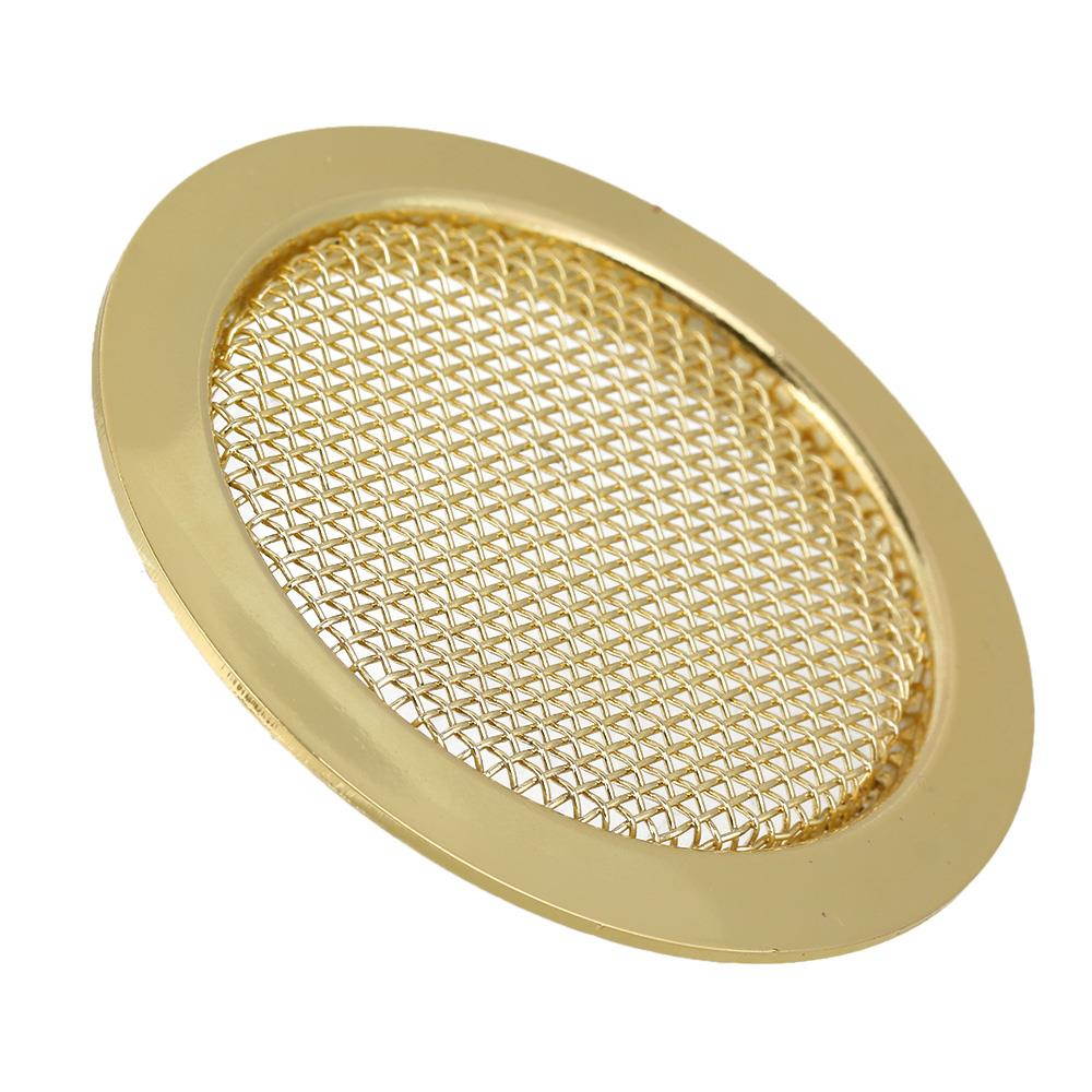 6cm Alloy Dobro Guitar Resonator Soundhole Cover Music Speaker Grille Gold