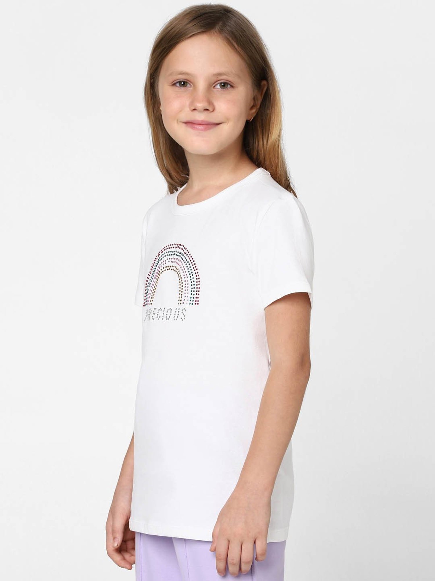 KIDS ONLY Bright White Embellished T-Shirt
