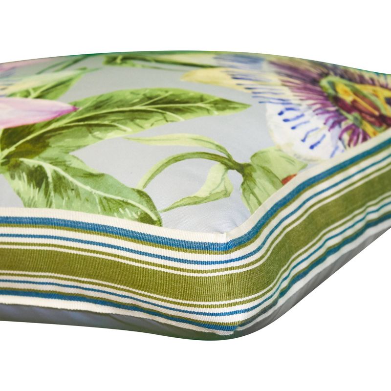 20" x 20" Pretty Protea Ribbon Decorative Patio Throw Pillow - Edie@Home