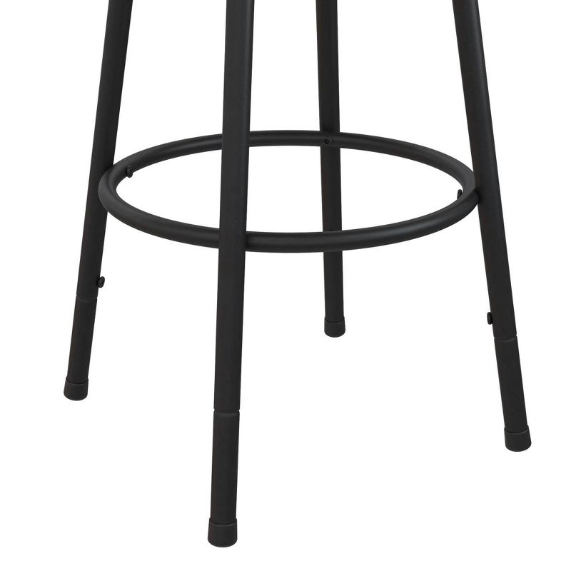 Set of 3 Millie Upholstered Adjustable Seat Swivel Barstools Tan - Room & Joy