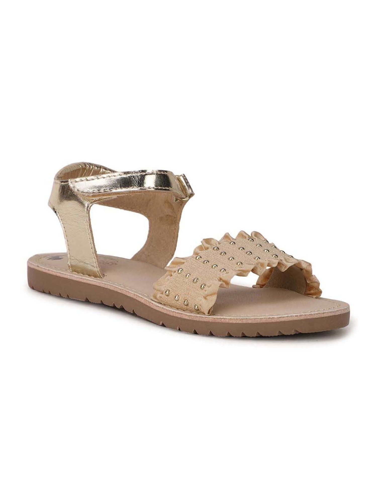 Bubblegummers by Bata Kids Beige Ankle Strap Sandals