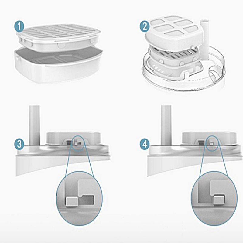 Dogness Replacement Filters for Automated Pet Fountain - 3ct