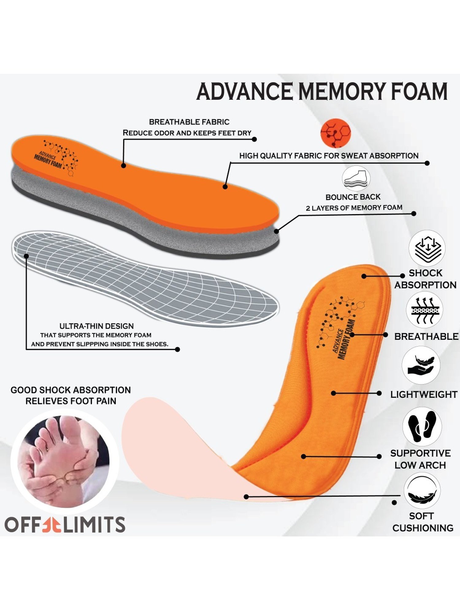 Off Limits Men's STUSSY (MEMORY TECH) Horizon Blue Running Shoes