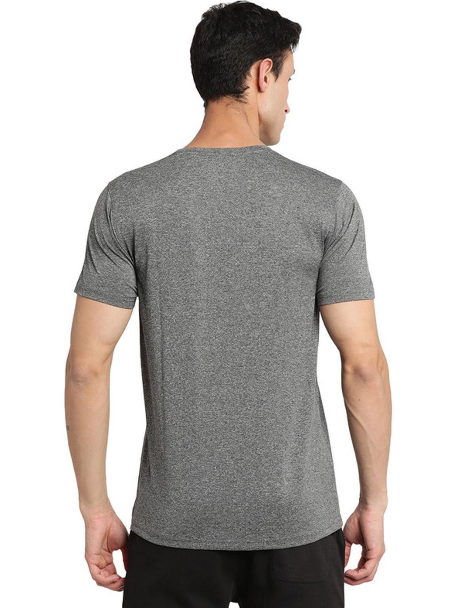 Turtle Grey Slim Fit Printed T-Shirts