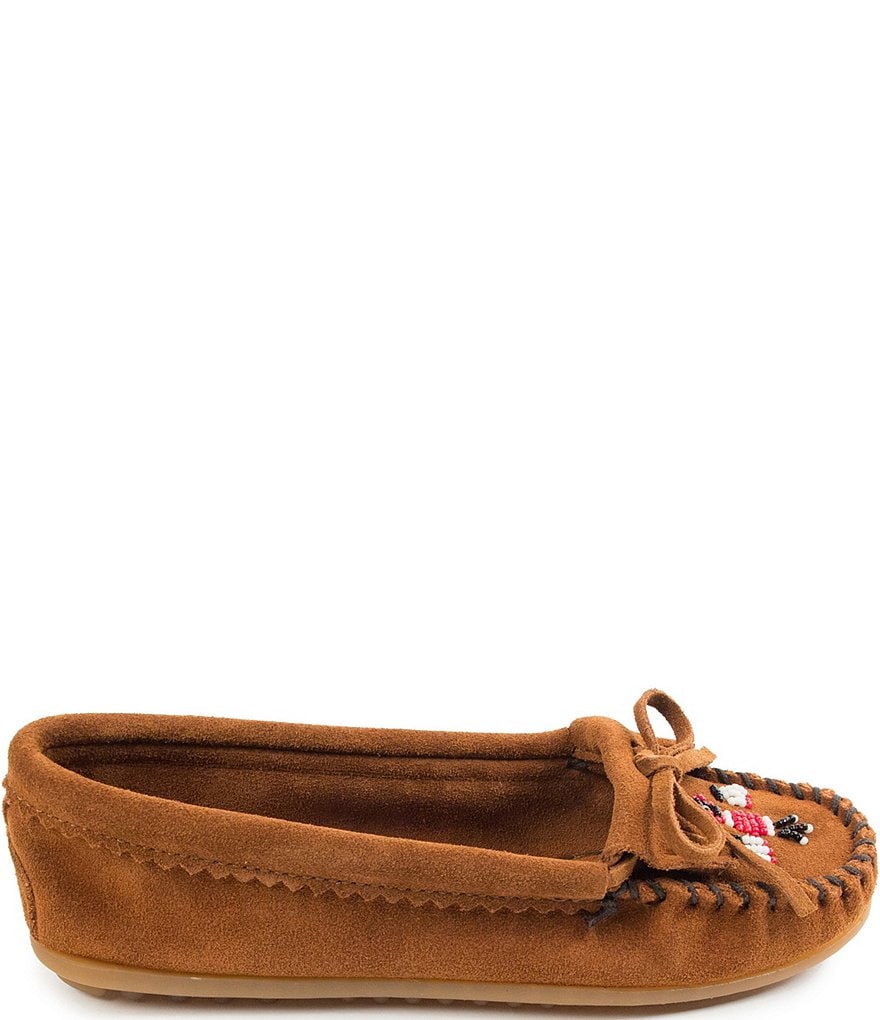 Minnetonka Thunderbird II Beaded Suede Moccasins