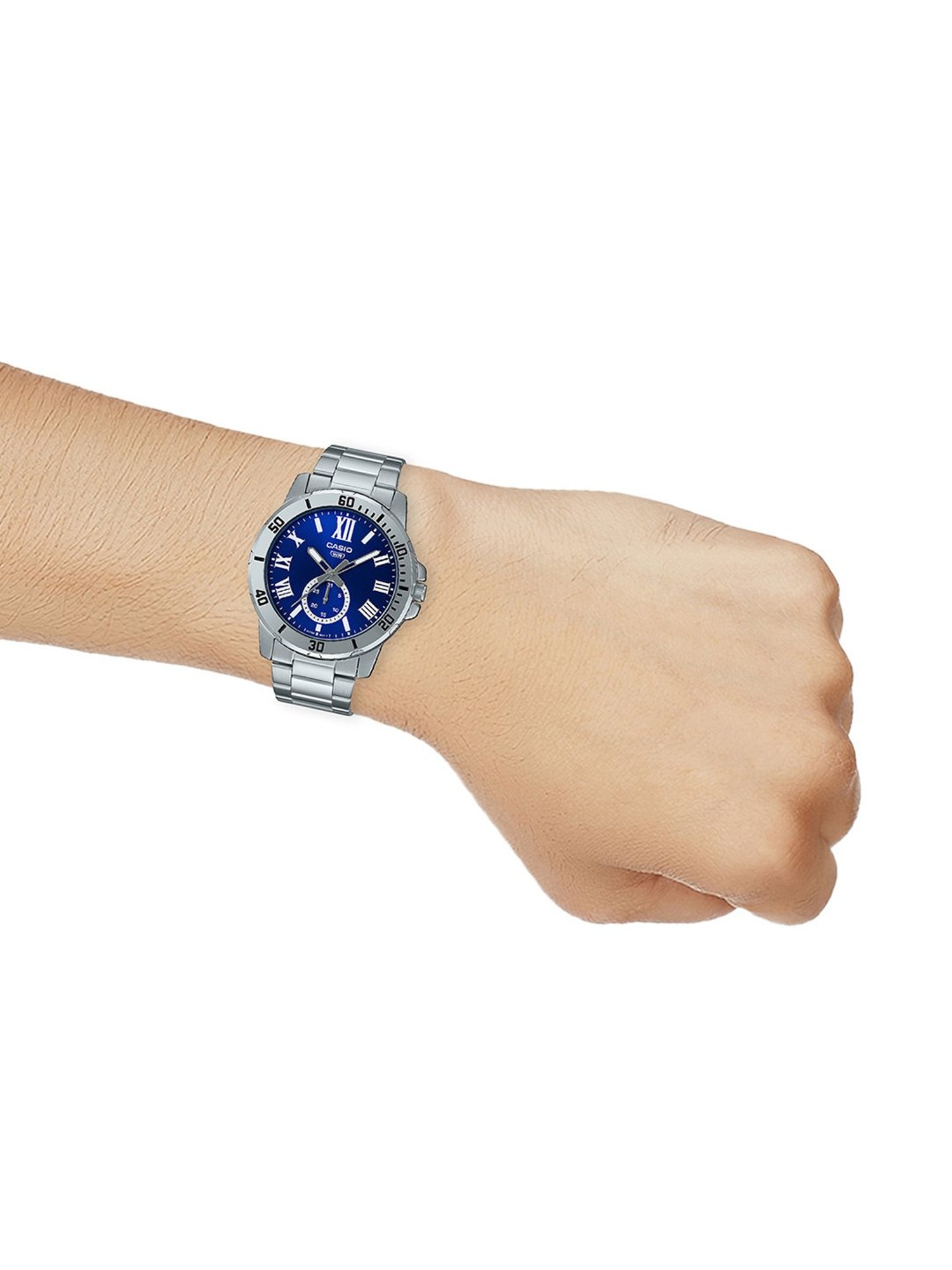 Casio MTP-VD200D-2BUDF Enticer Analog Watch for Men (49 mm)