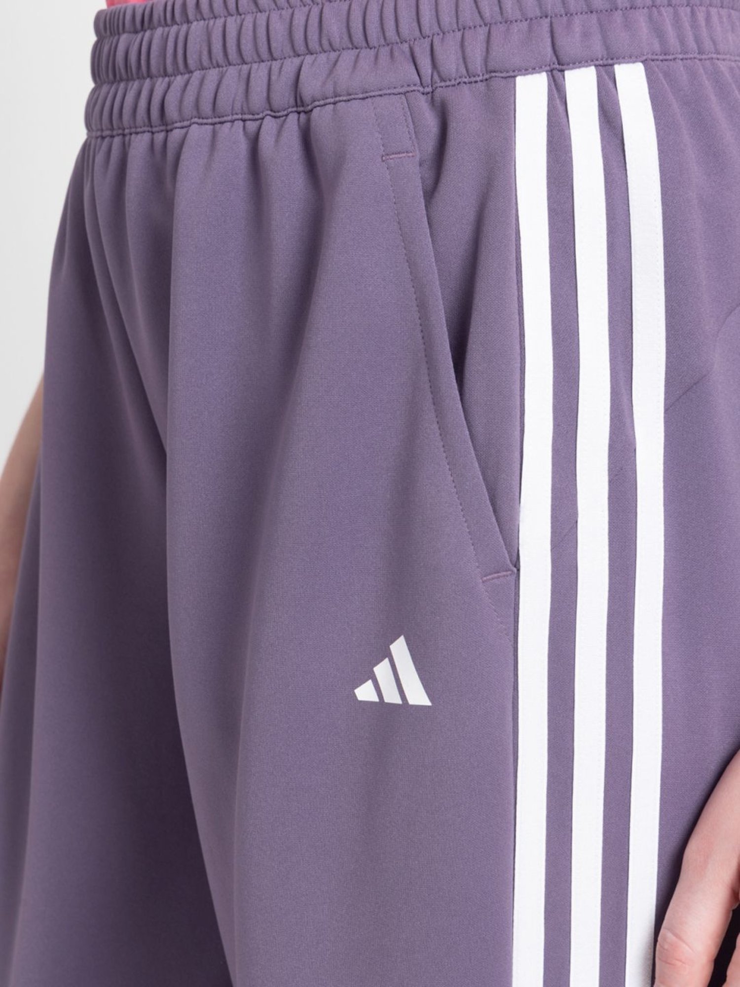 adidas Purple Striped Training Track Pants