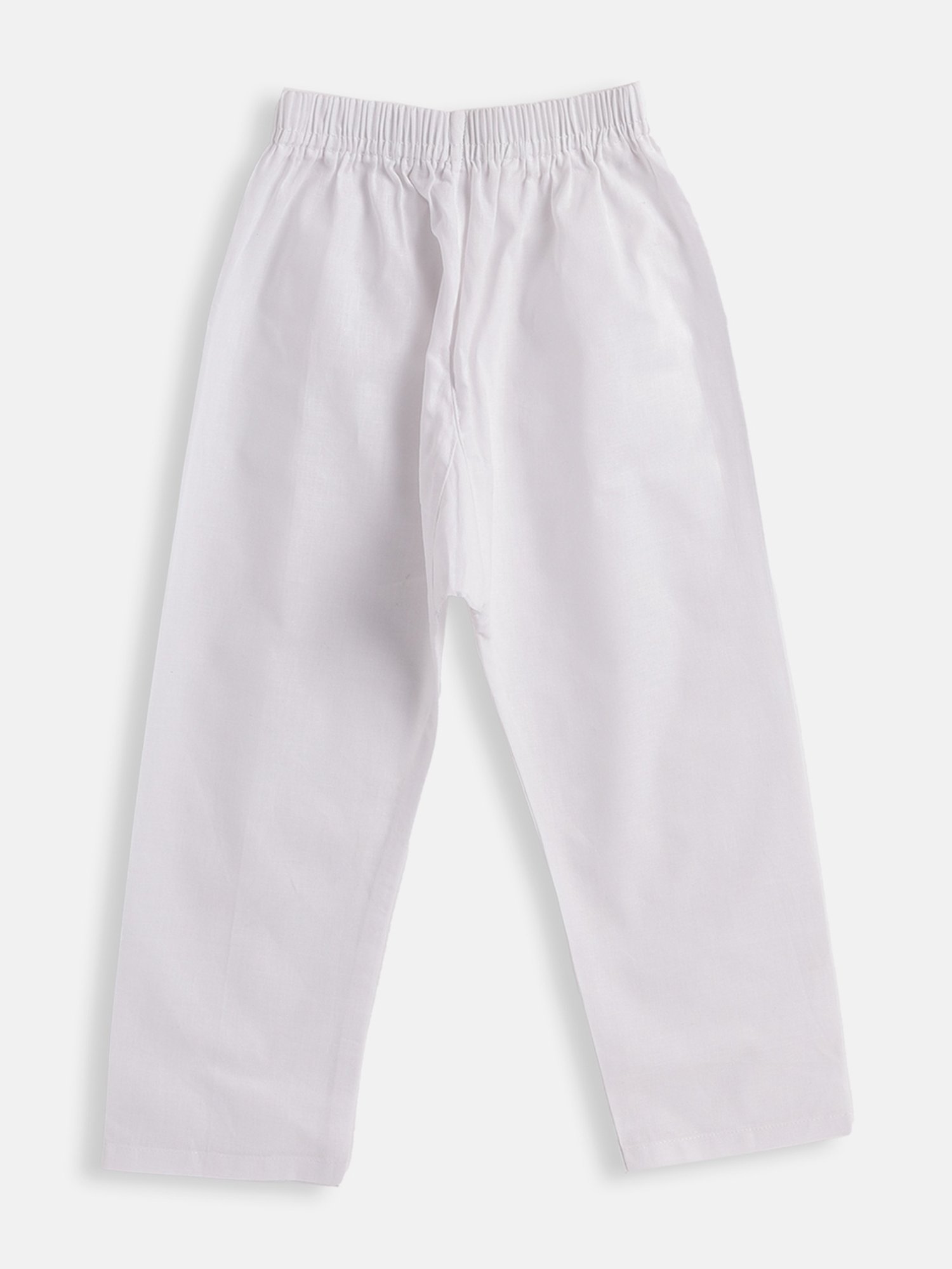 VASTRAMAY SISHU Blue & White Cotton Self Kurta Set