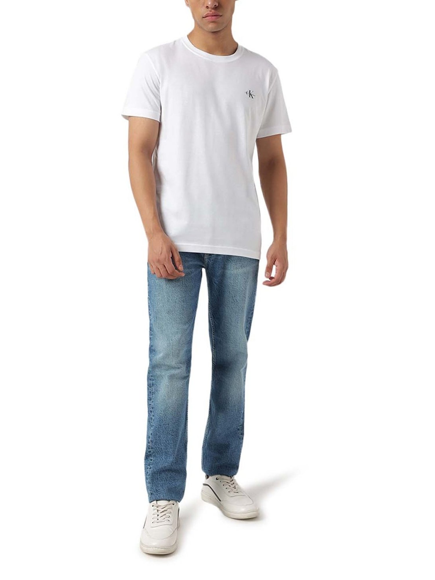Calvin Klein Jeans White Regular Fit T-Shirt