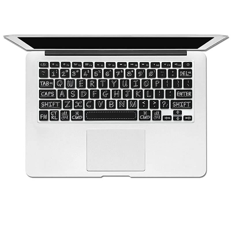 Keyboard Cover Skin for 2015 or Old Version MacBook Air 13 MacBook Pro withWithout Retina Display 13 15 17 inch Wireless Keyboard Not fit for with 2019 2018 Air 13 A1932Shadow