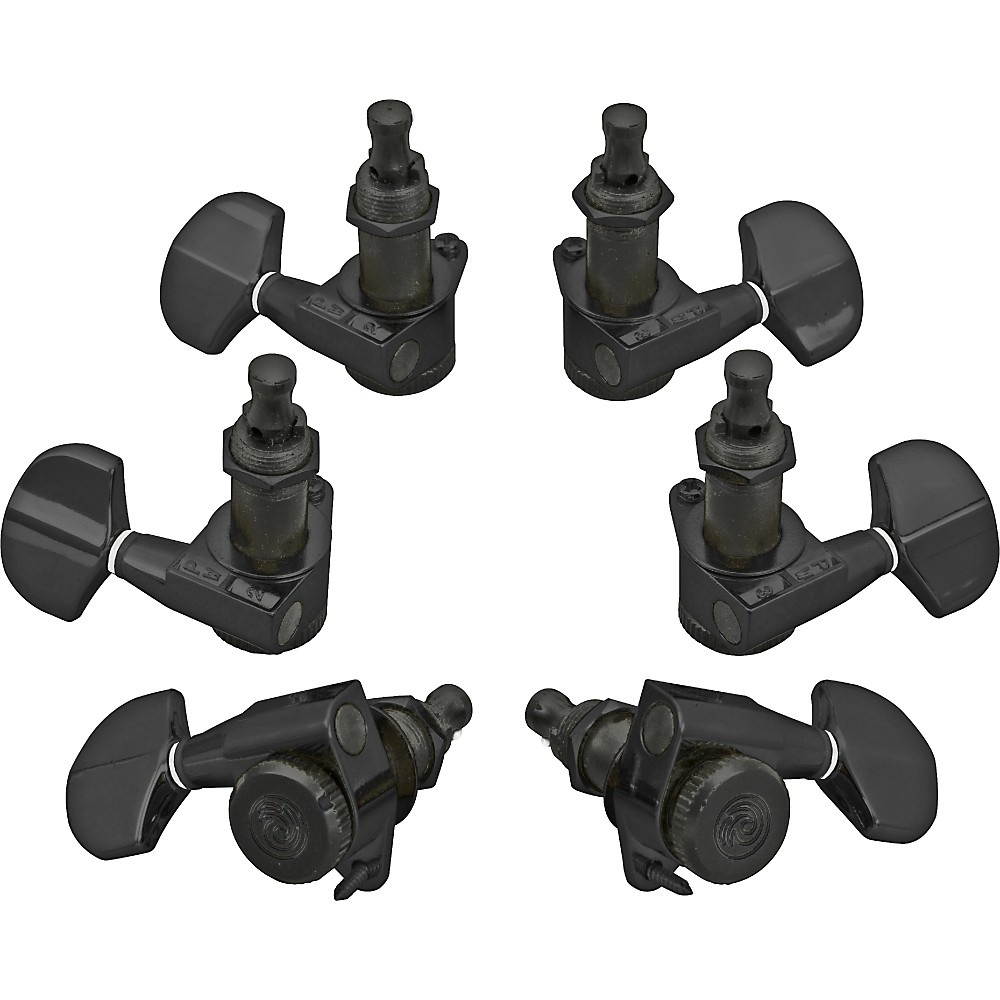 D'Addario Planet Waves Auto-Trim Tuning Machines/3 Per Side Black