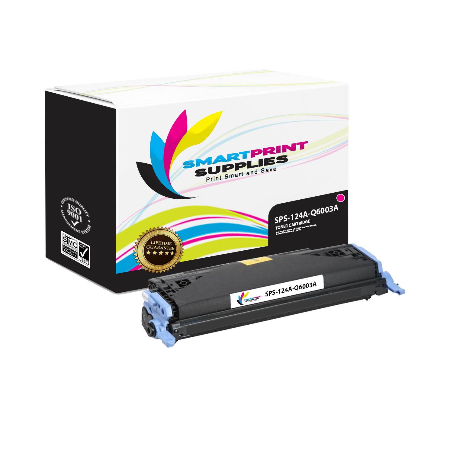 Smart Print Supplies Compatible 124A Toner Cartridge Replacement for HP LaserJet 1600 2600 2605 Printers (Q6001A Cyan, Q6002A Yellow, Q6003A Magenta) - 3 Pack