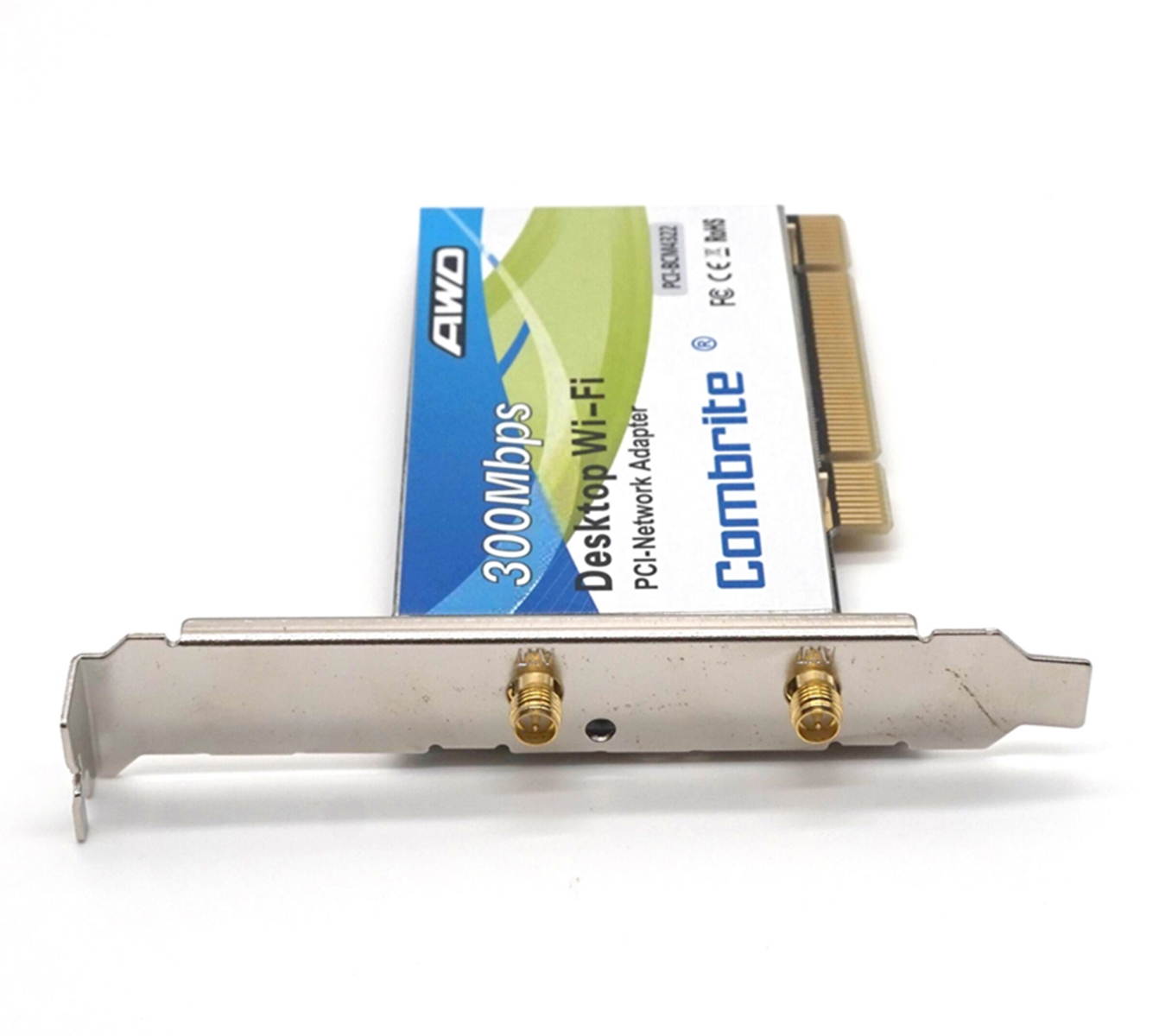 BCM4322 300Mbps 2.4G Wireless Wlan Wifi PCI Card Desktop Adapter With 6dBi wifi Antenna High Speed