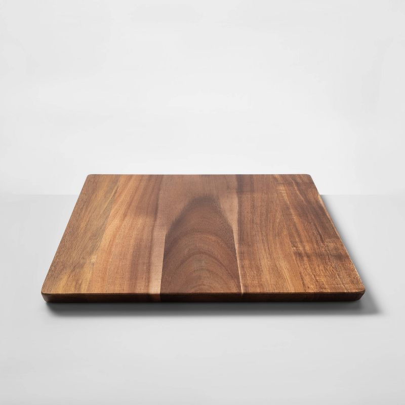 13"x18" Acacia Wood Nonslip Serving and Cutting Board - Made By Design™