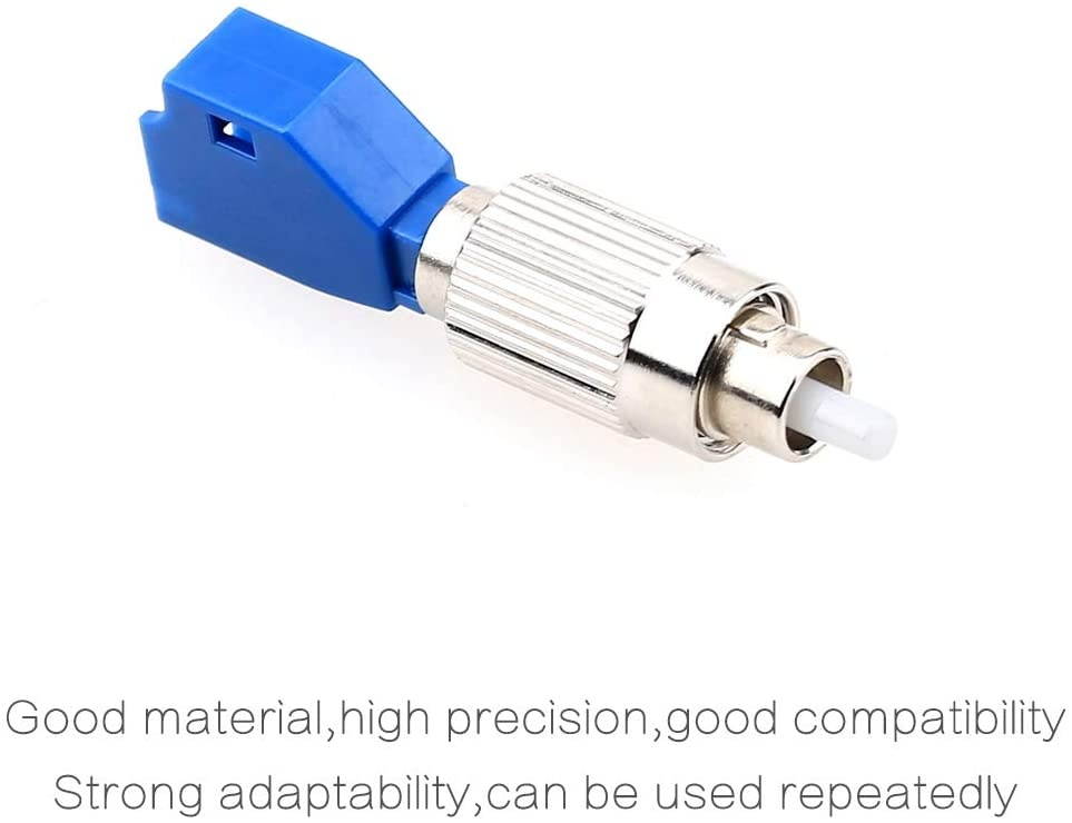 KELUSHI Fiber Optic Connector FC Male to LC Female Hybrid Optical Fiber Convertor Adapter Compatible with Optical Power Meter Visual Fault Locator