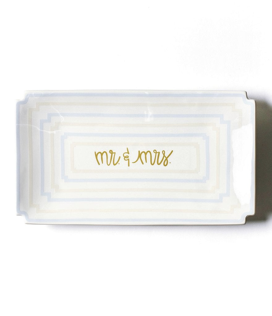 Coton Colors Ecru Mr. and Mrs. Notch Tray