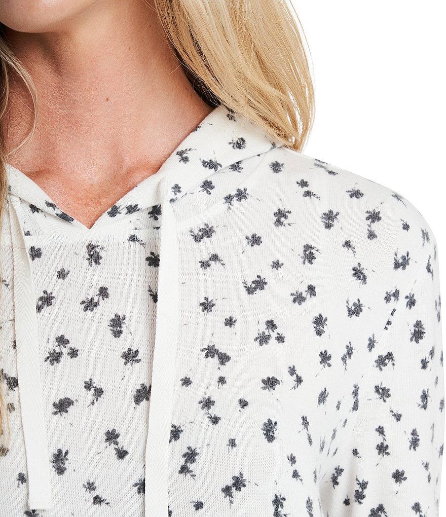 CeCe Long Sleeve Floral Lounge Hoodie