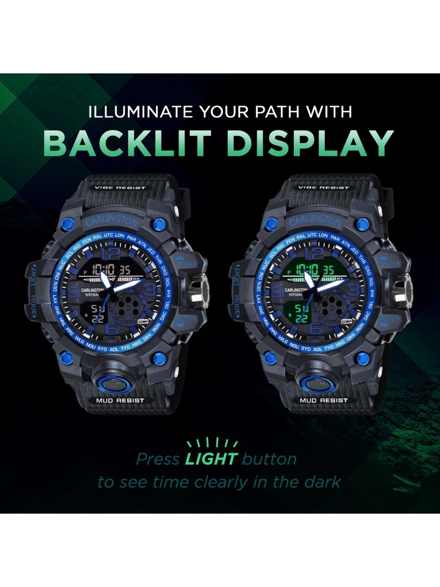 CARLINGTON Endurance 3355 Analog-Digital Watch for Men