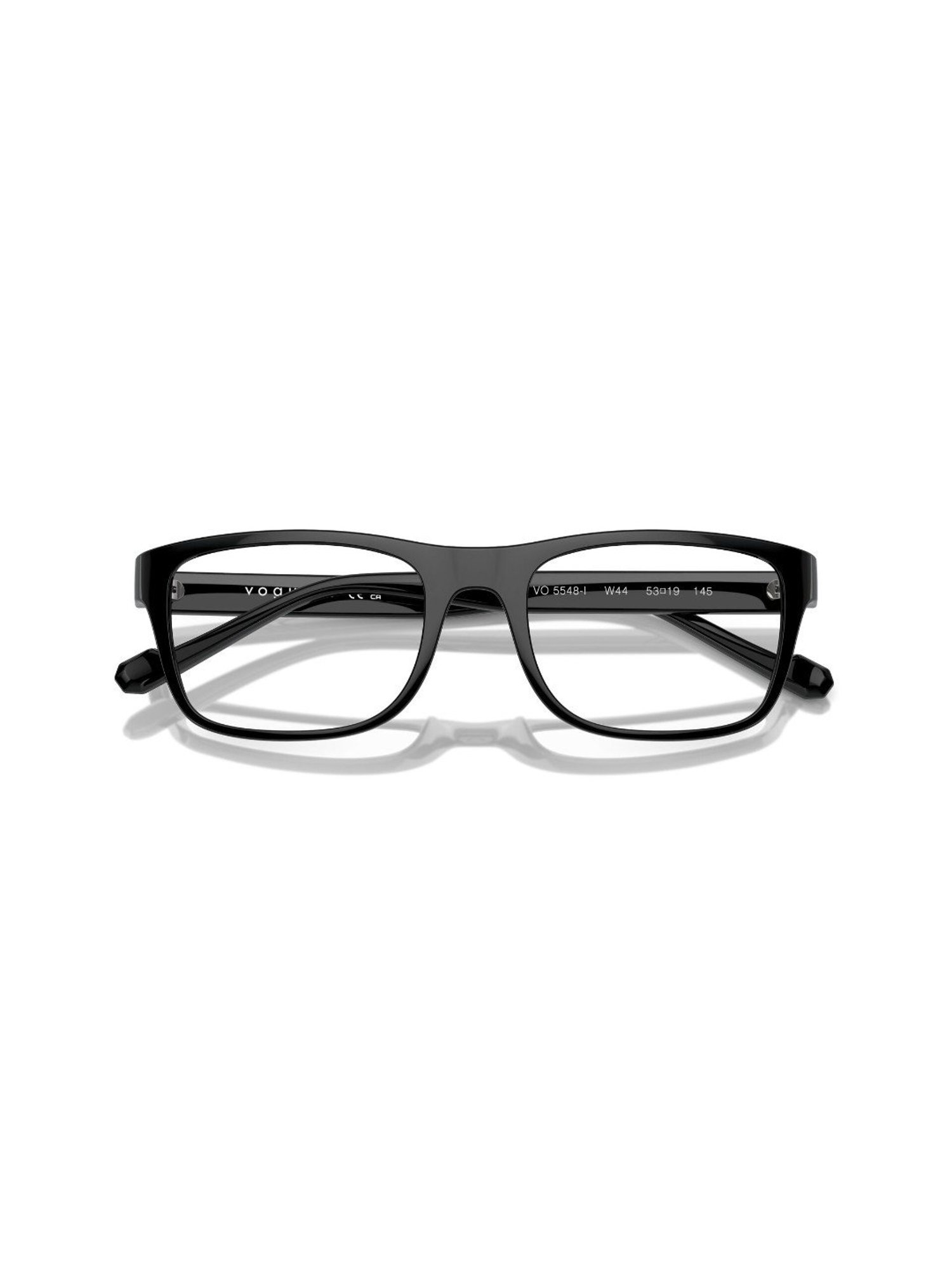 Vogue Eyewear Black Rectangular Frames for Men