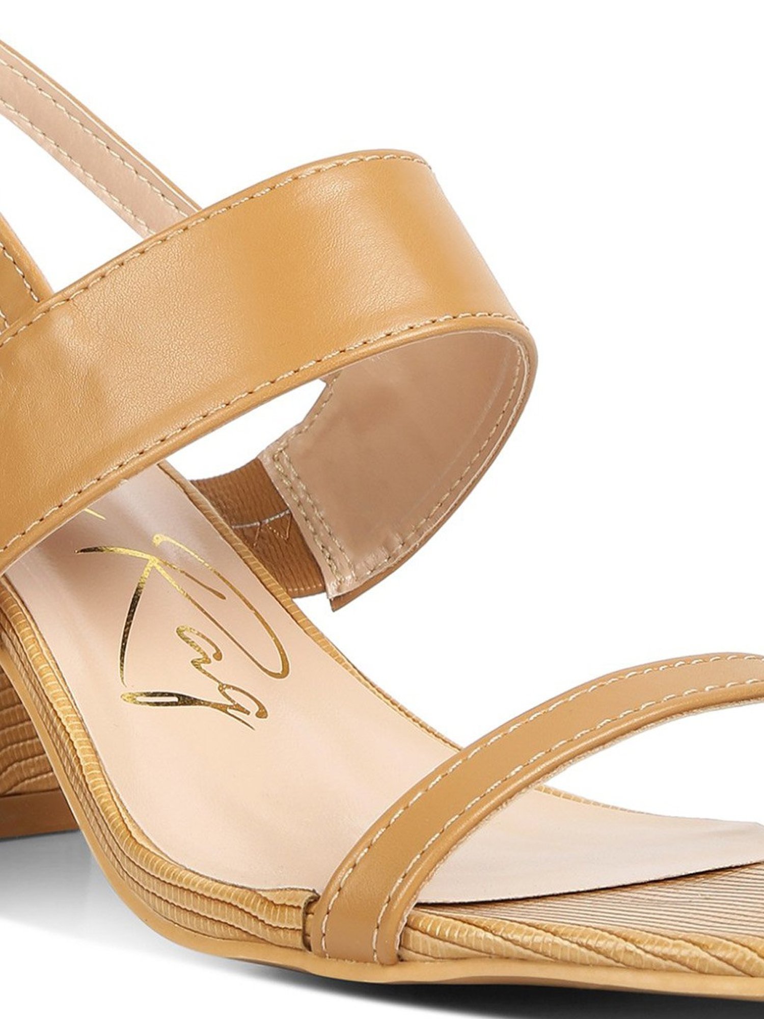 London Rag Women's Tan Back Strap Sandals