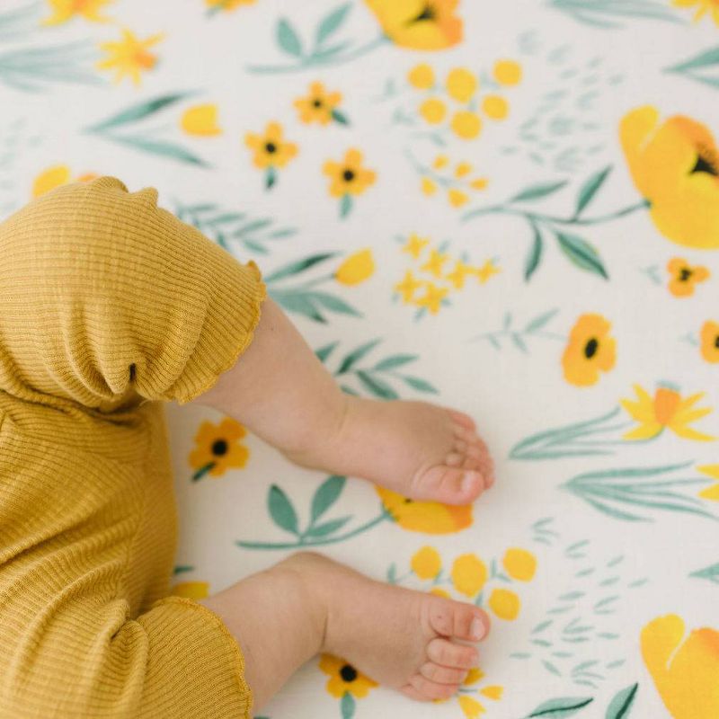 Clementine Kids Buttercup Blossom Crib Sheet