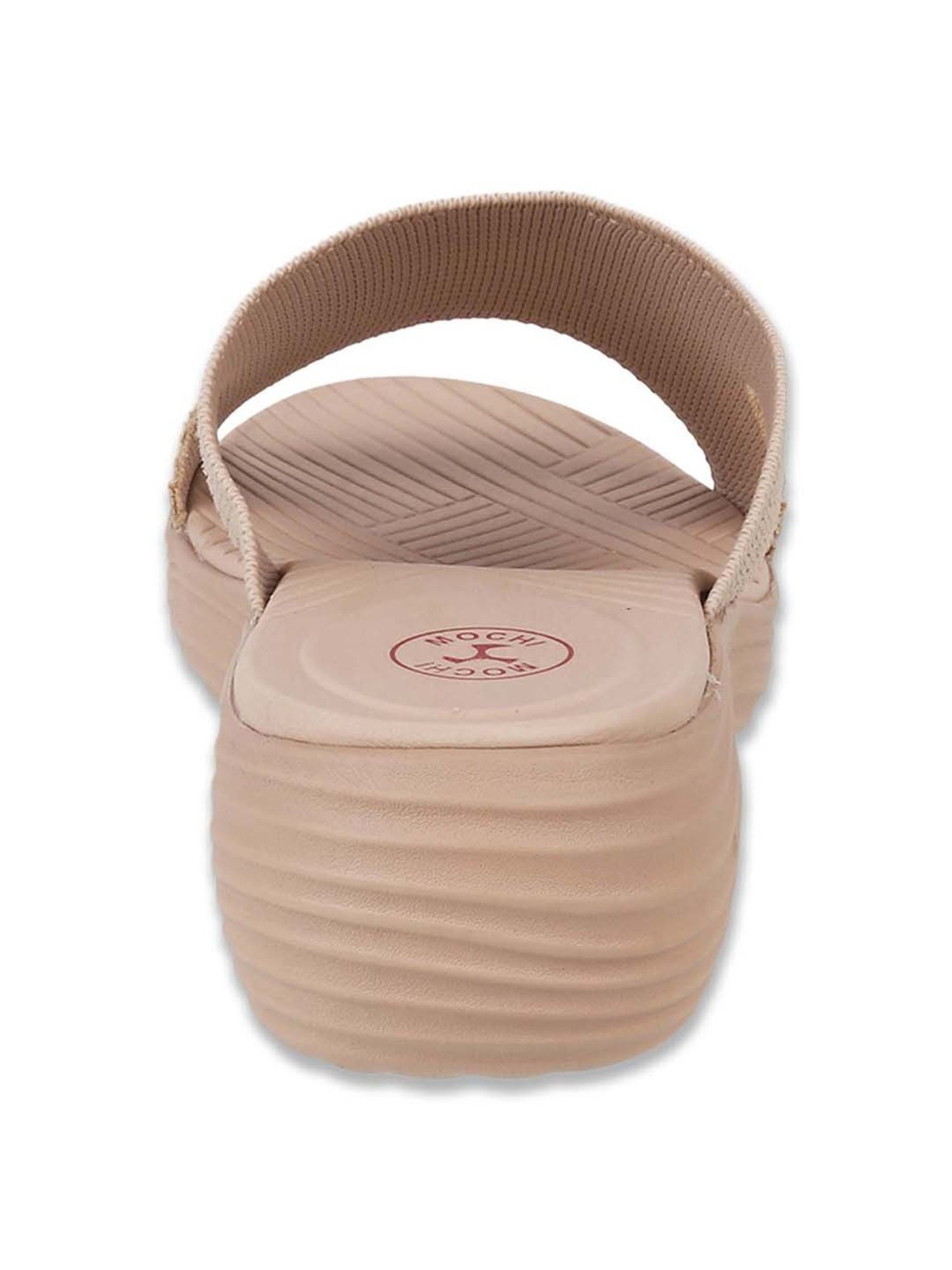 Mochi Women's Beige Casual Wedges