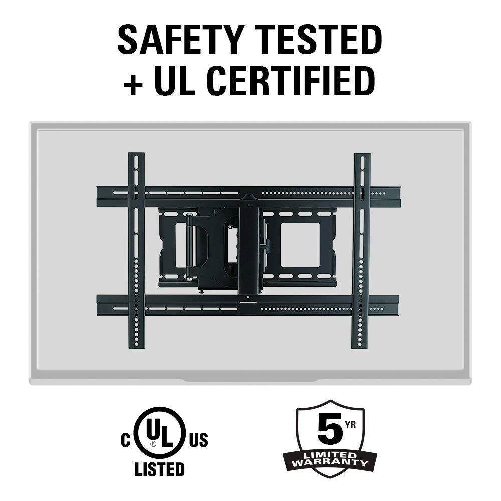Sanus MLF13-B1 Articulating Universal Wall Mount for 37-80-Inch Screen