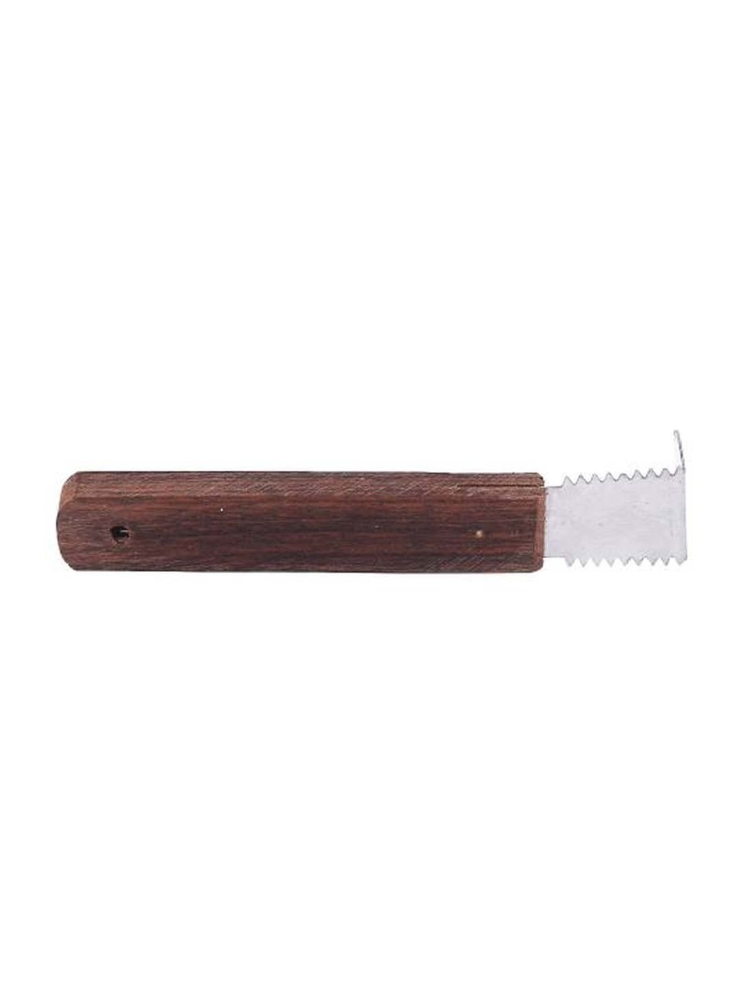 HAZEL Silver & Brown Stainless Steel Coconut Scrapper