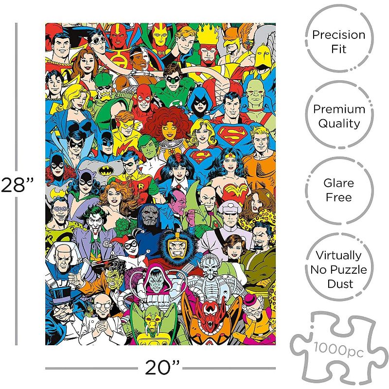 NMR Distribution DC Comics Retro Cast 1000 Piece Jigsaw Puzzle