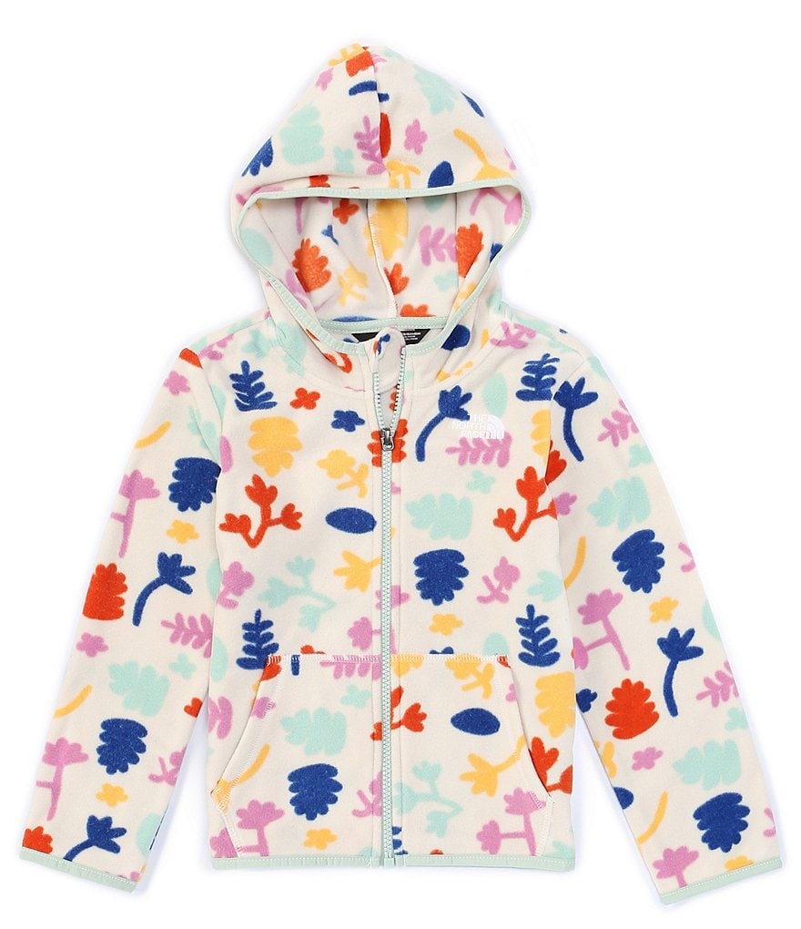 The North Face Little Girls 2T-6T Summer Stamps Glacier Full-Zip Microfleece Hoodie