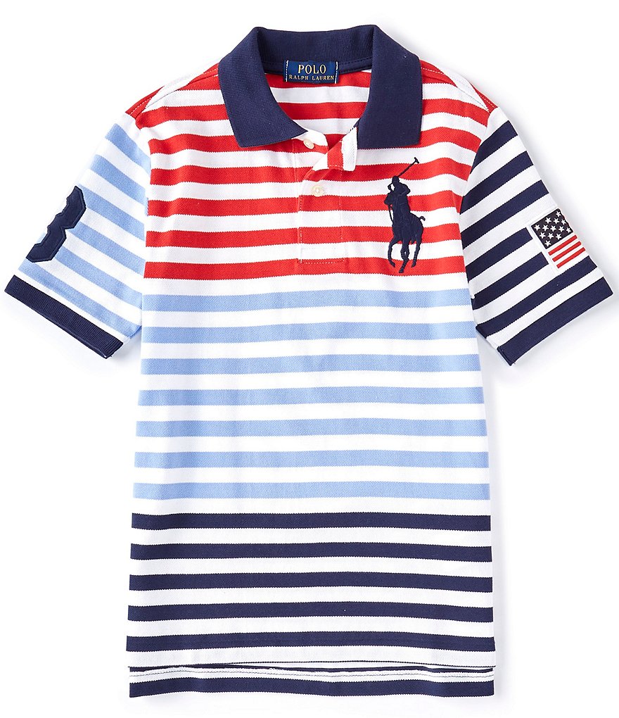 Nautica Big Boys 8-20 Short-Sleeve Vertical Logo Polo